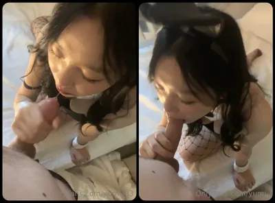 Thỏ con dâm dục thích liếm cò to