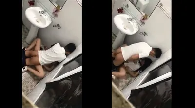 Em ghệ say xỉn và người yêu trong phòng tắm nhà hàng