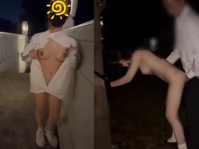 Doggy cô em thích chơi outside khiến em dam dang cái âm đạo thắt lại